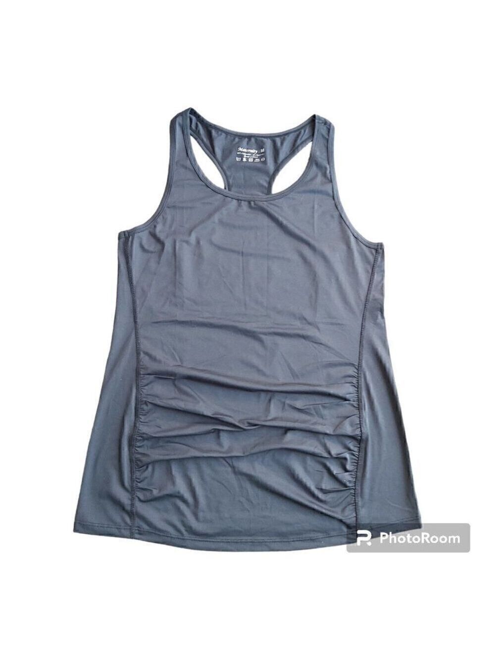 Maternity Racer Back Tank - Size Medium in Comfortable Polyester/Spandex Blend